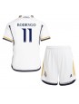 Real Madrid Rodrygo Goes #11 Dječji Domaci Dres kompleti 2023-24 Kratak Rukavima (+ kratke hlače)